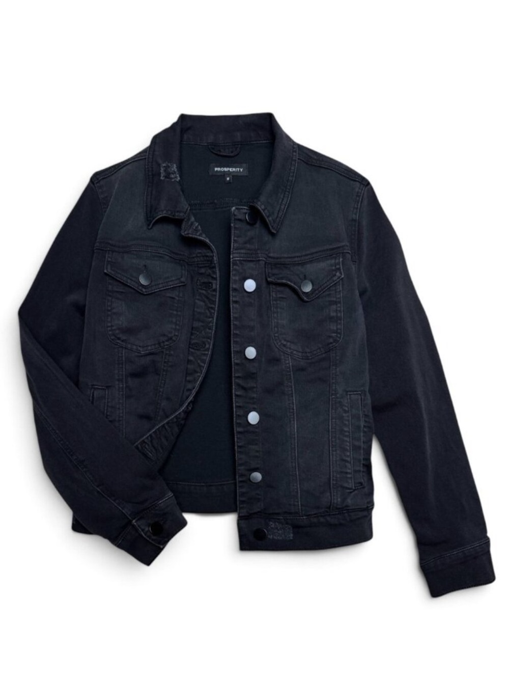 Prosperity, Jolene, Stretch Black, Denim Jacket!